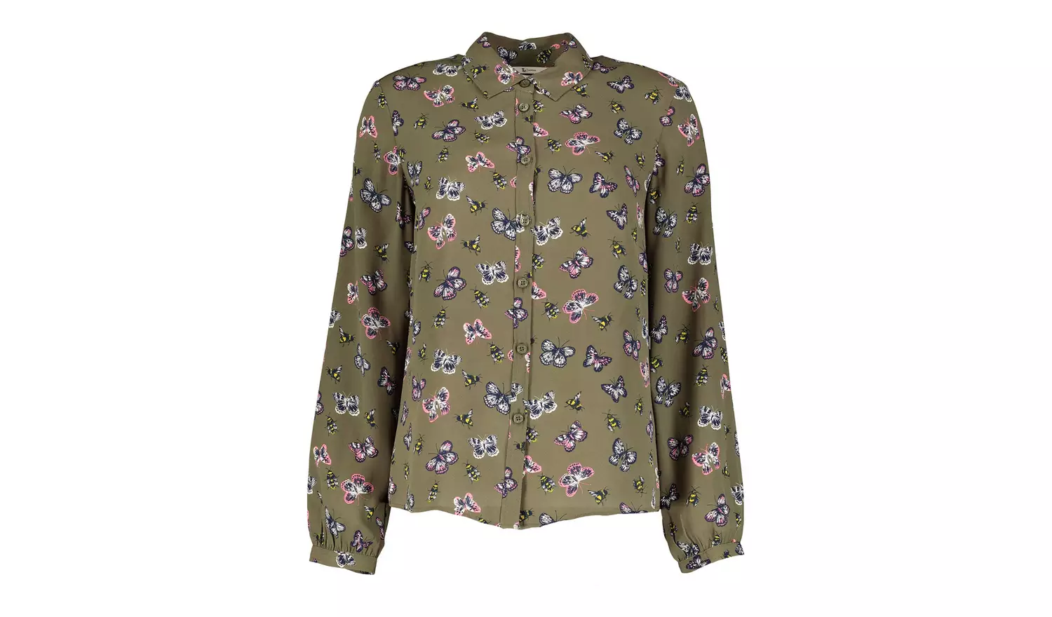 Multicoloured Butterfly Print Shirt - 26