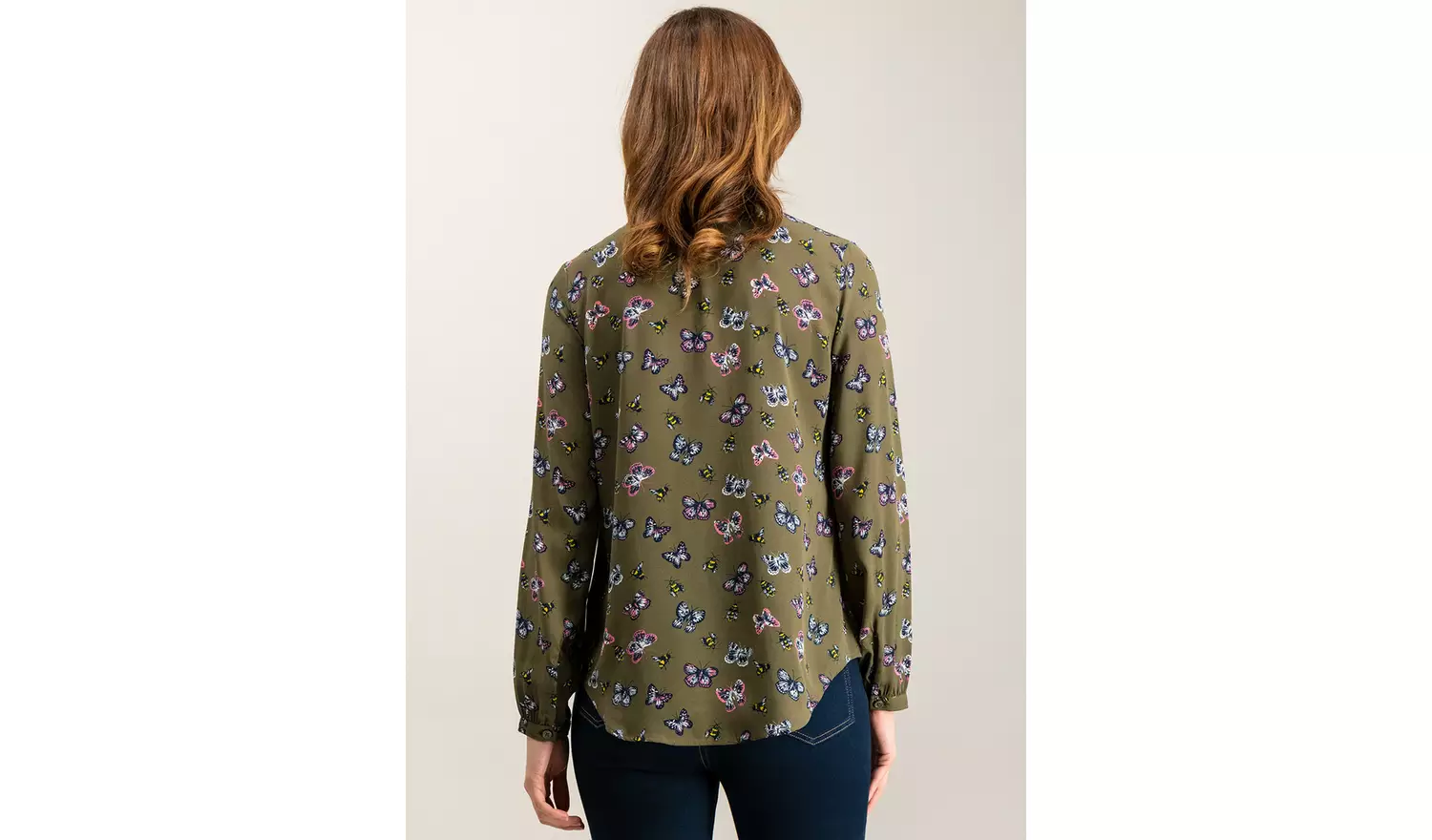 Multicoloured Butterfly Print Shirt - 28