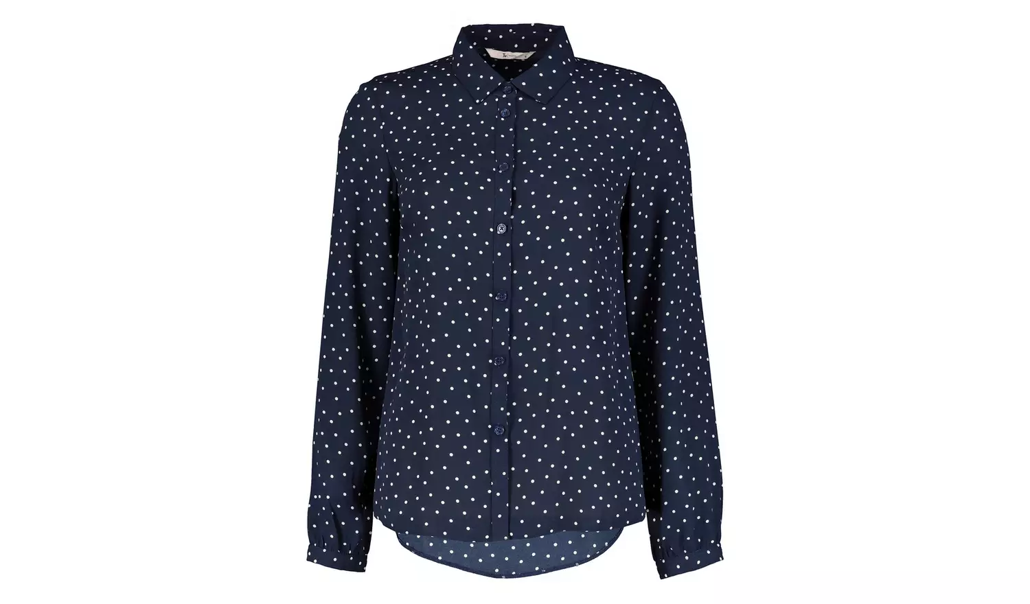 Navy Blue Spotted Print Shirt - 26
