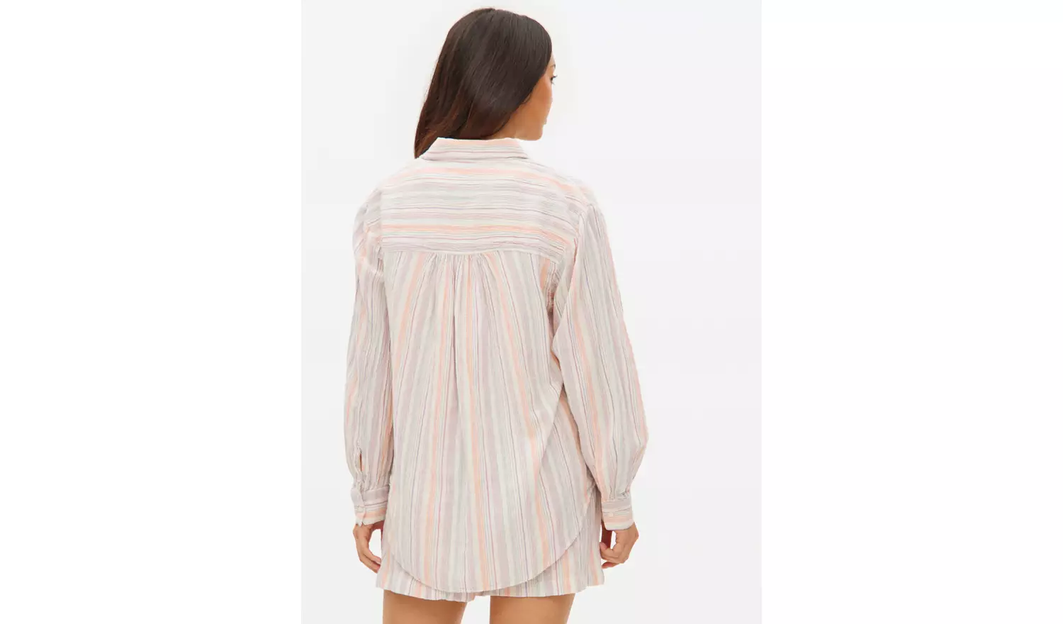 Multi Stripe Textured Co-ord Shirt 20