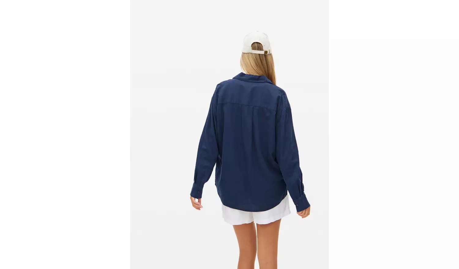 Navy Linen Relaxed-Fit Shirt 24