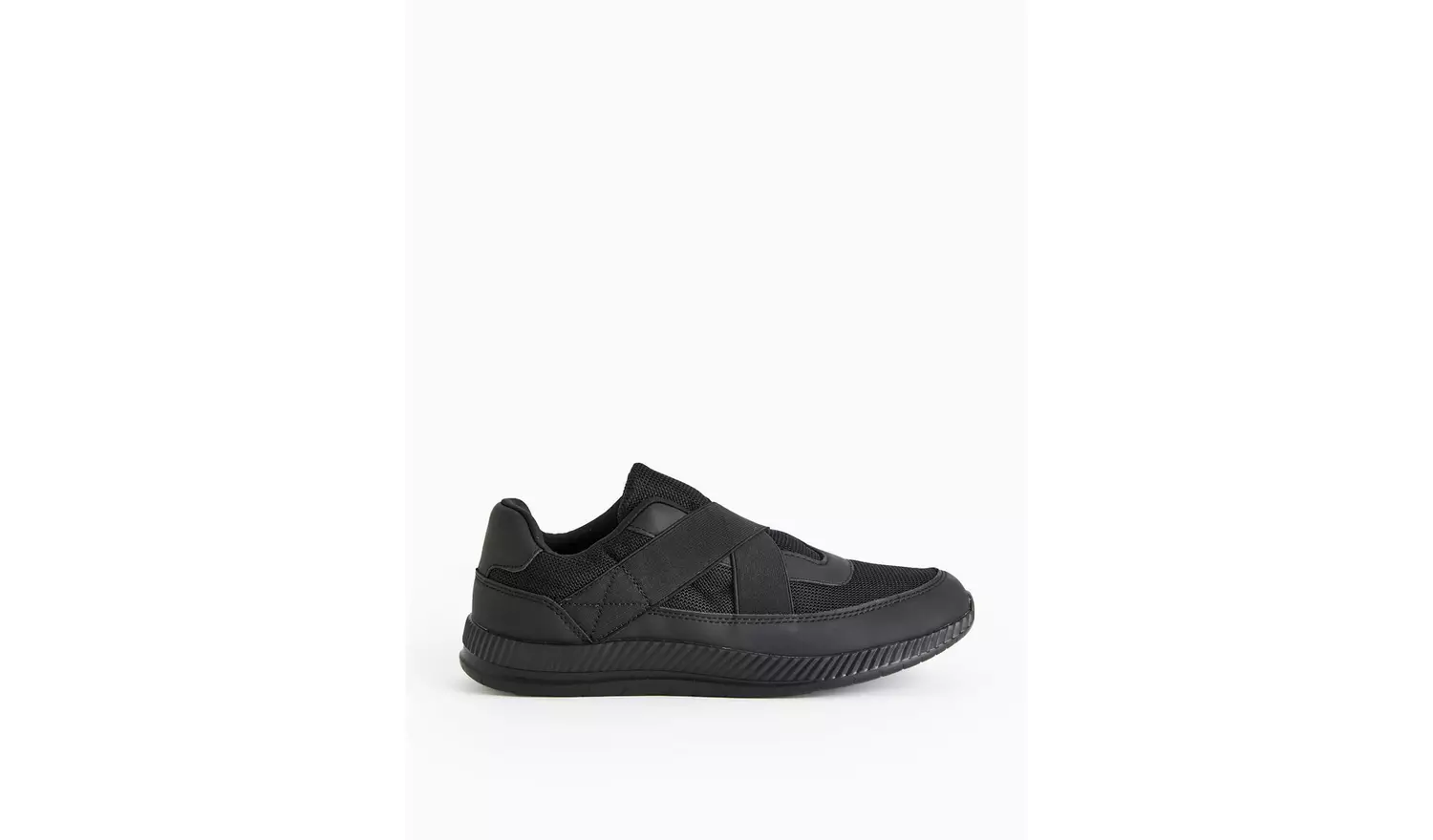 Black Crossover Slip On Trainers 3