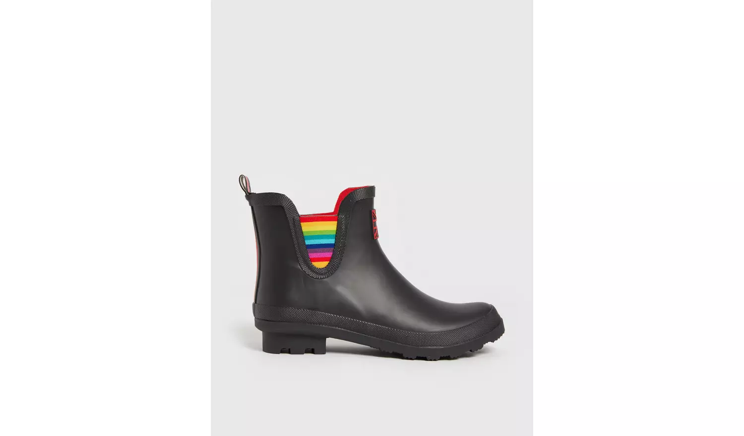 Black & Rainbow Chelsea Boot Wellies - 3