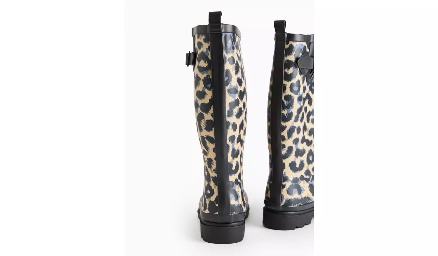 Leopard Print Long Length Wellies 7