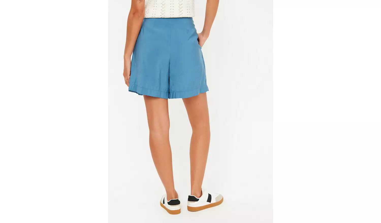 Blue Tailored Shorts 10