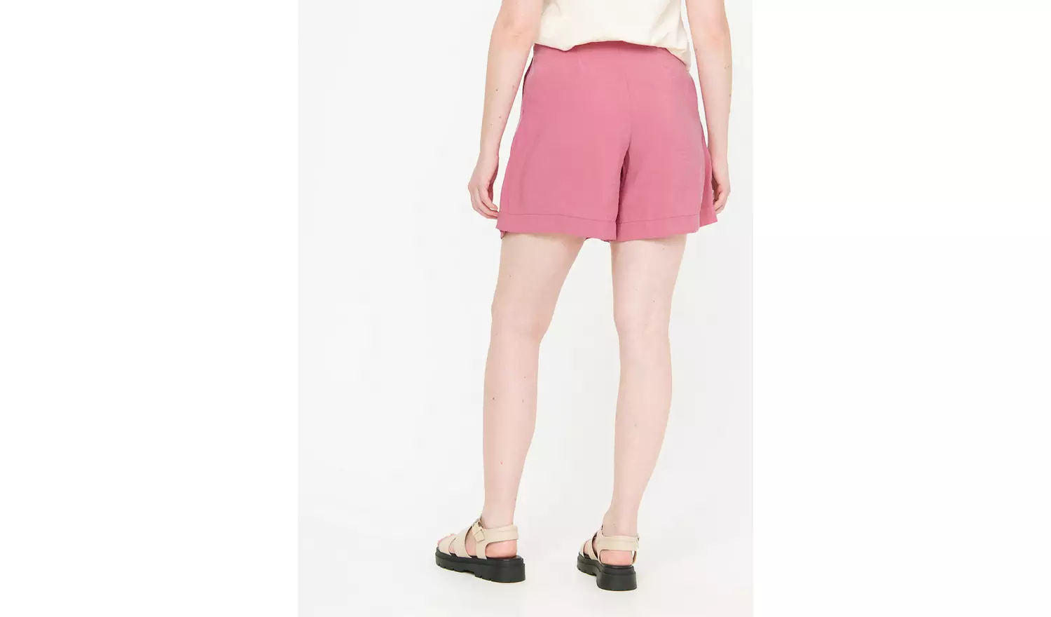 Pink Tailored Shorts 12
