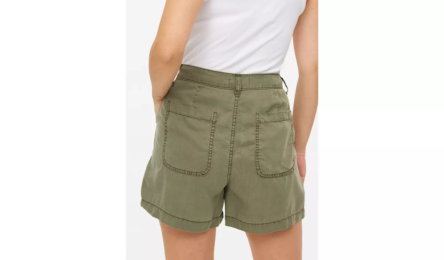 Khaki Utility Shorts 22