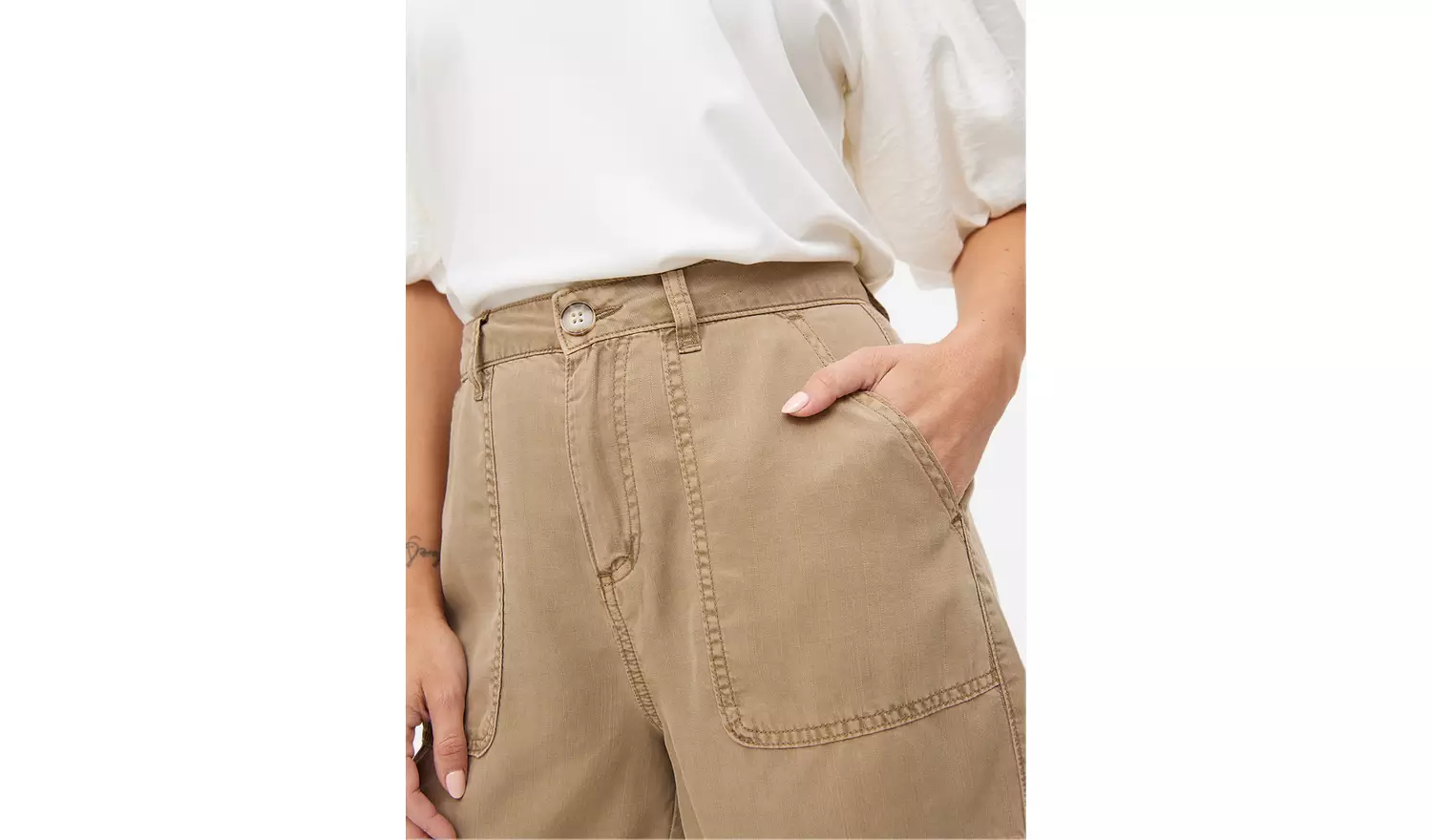 Taupe Utility Shorts 16