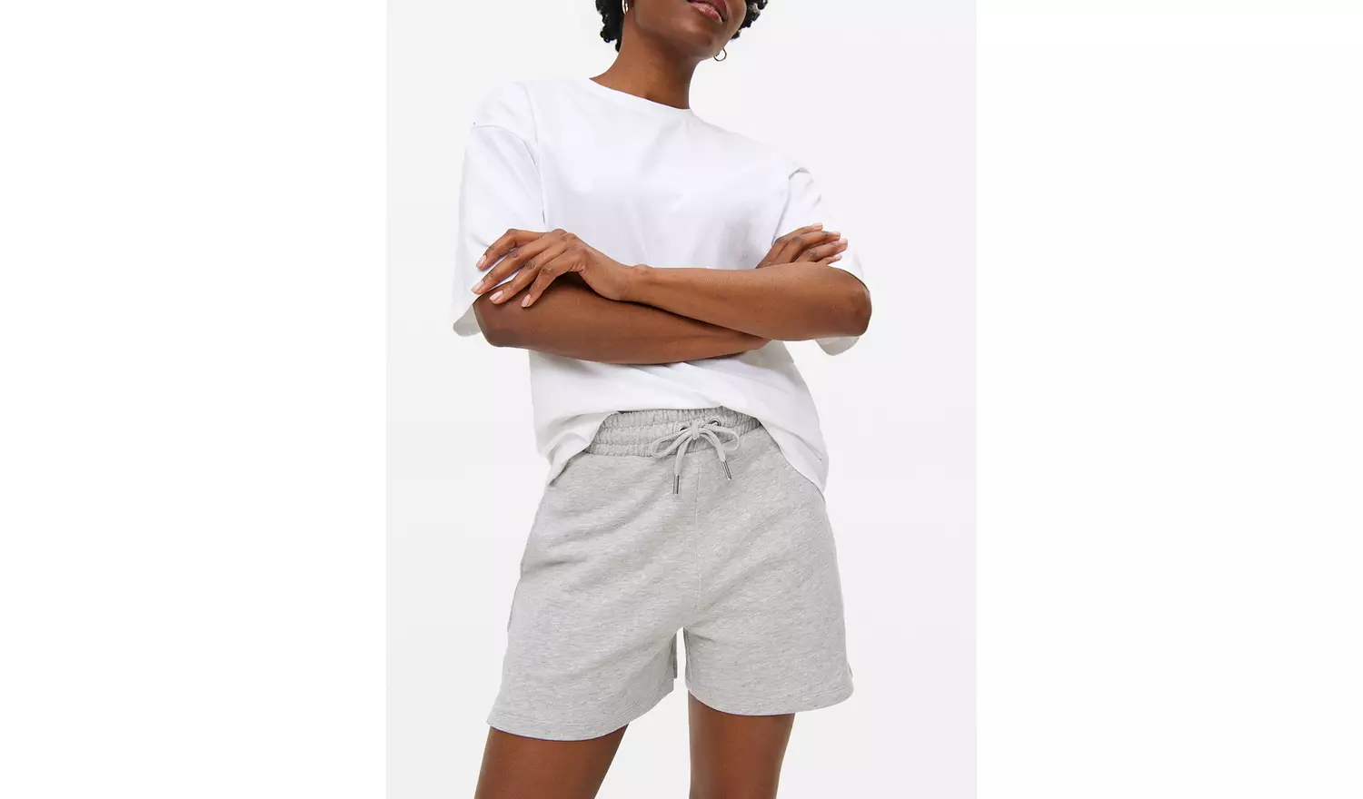 Grey Jersey Shorts XL