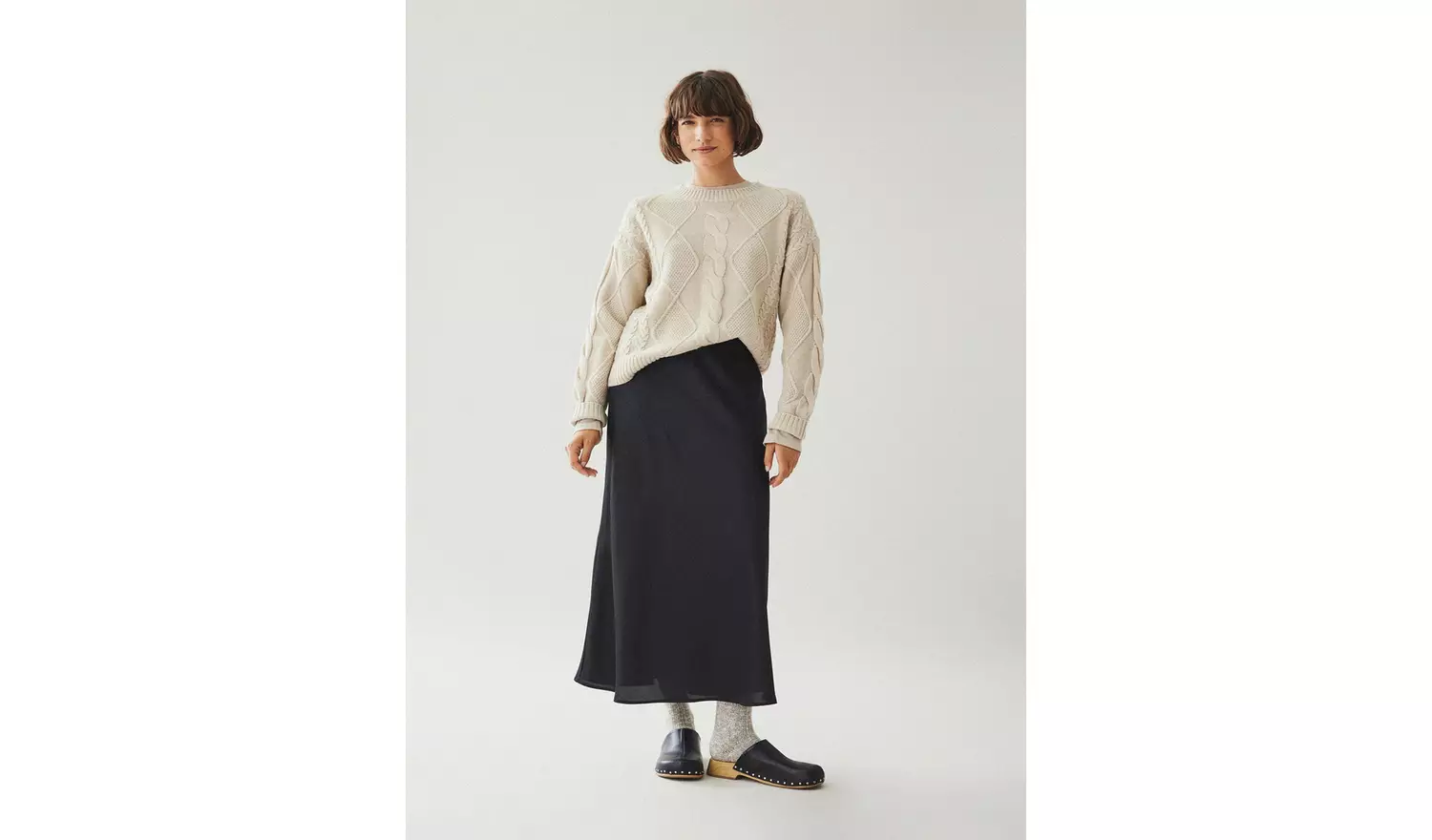 VILA Satin Midi Skirt 8