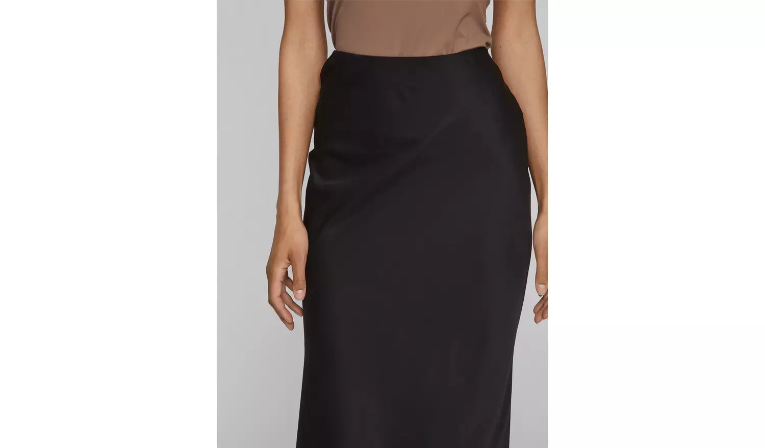VILA Satin Midi Skirt 8