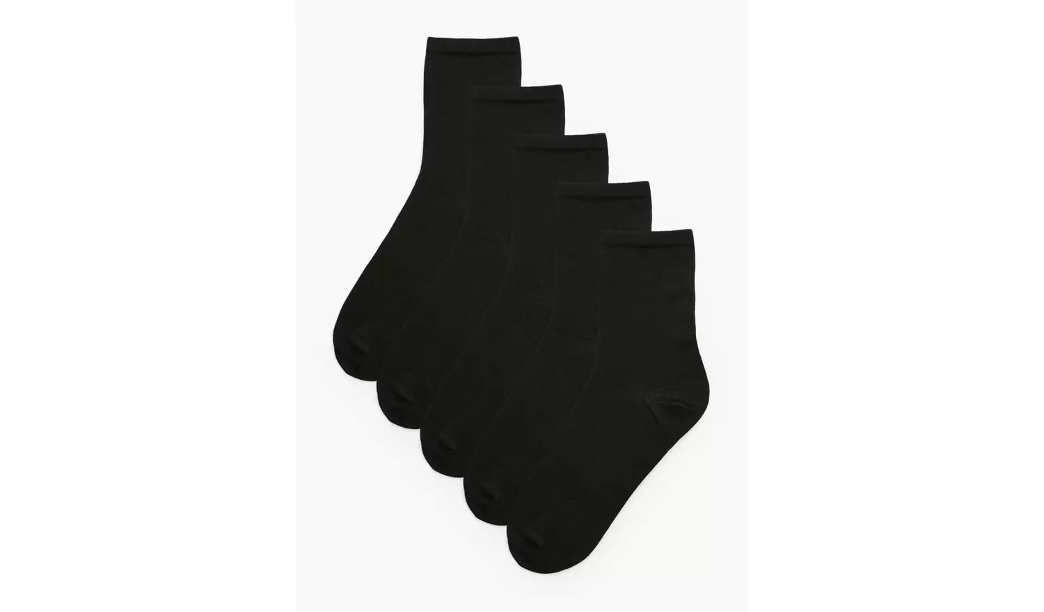Black Supersoft Modal Socks 5 Pack 4-8