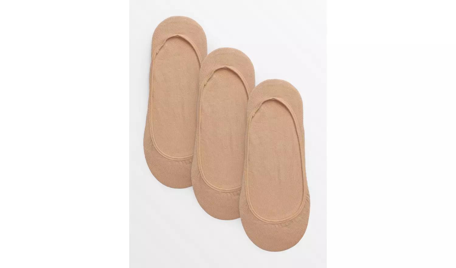 Beige Nude Footsies 3 Pack 6-8
