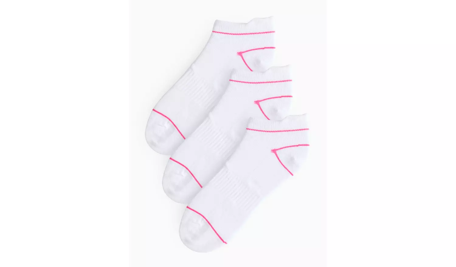 White Blister Resist Trainer Socks 3 Pack 4-8