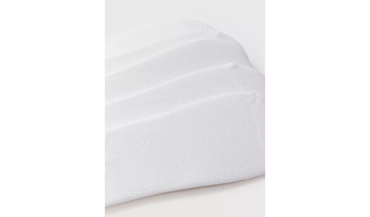 White Mesh Footsies 5 Pack 6-8