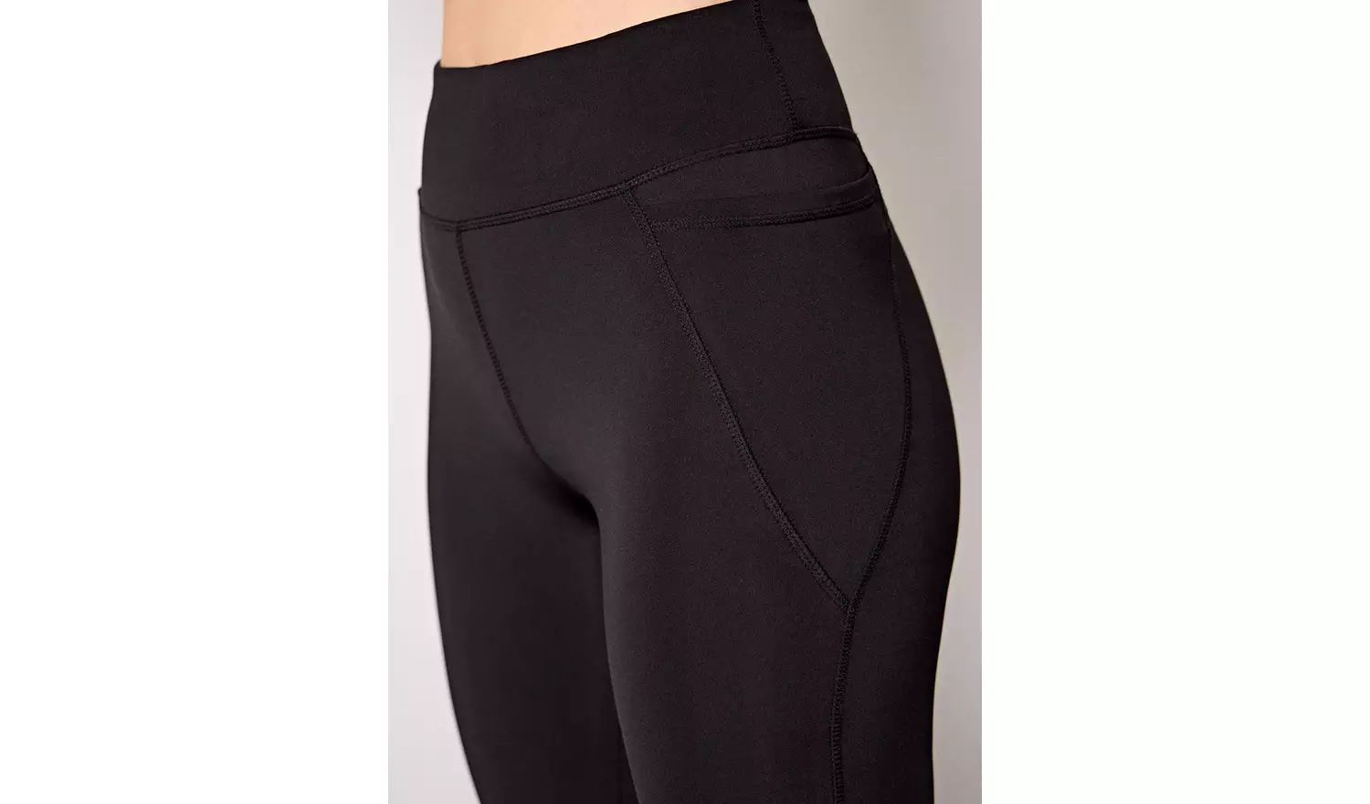 REAKTIV Black High Waisted Everyday Legging With Pockets M