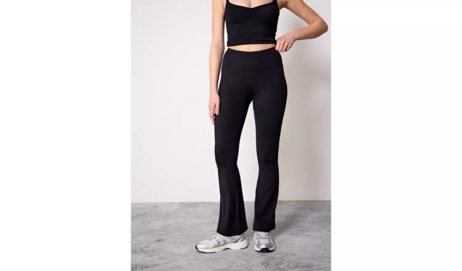 REAKTIV Black Soft Touch Yoga Flare Co-ord Legging M