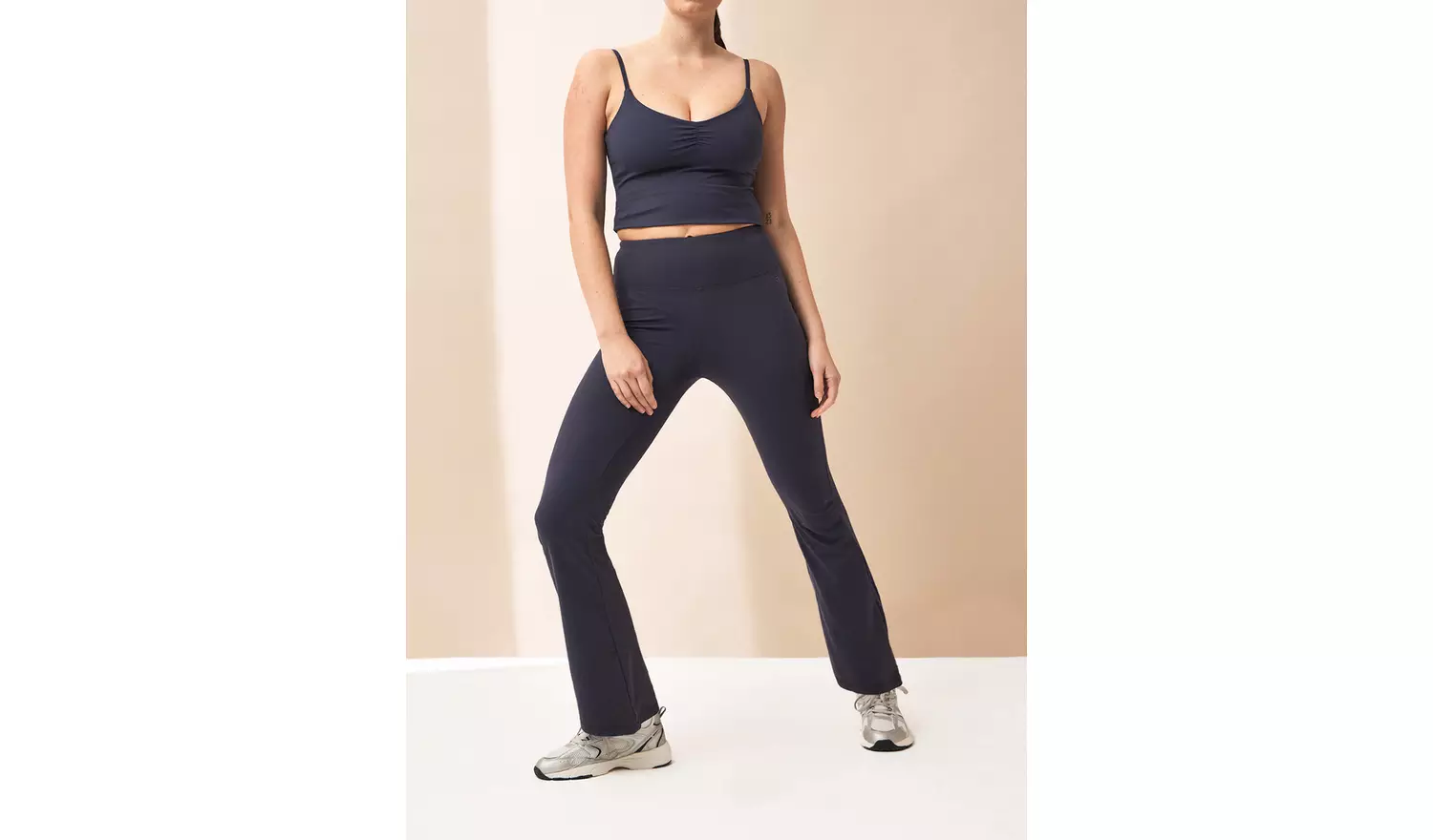 REAKTIV Petrol Blue Soft Touch Yoga Flare Co-ord Legging M