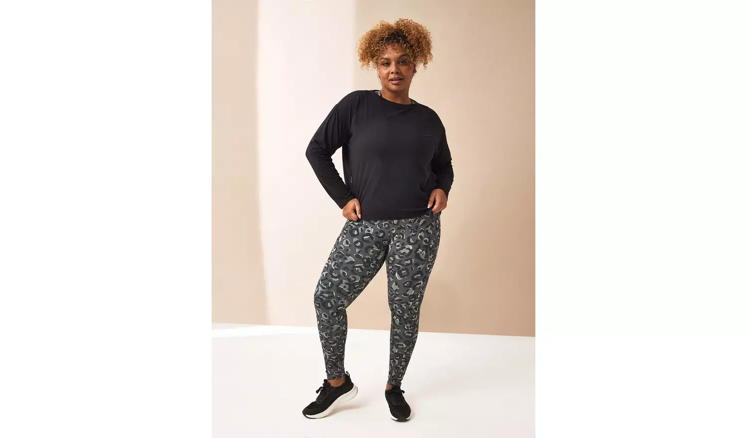 REAKTIV Black Soft Touch Oversized Long Sleeve Tee XS