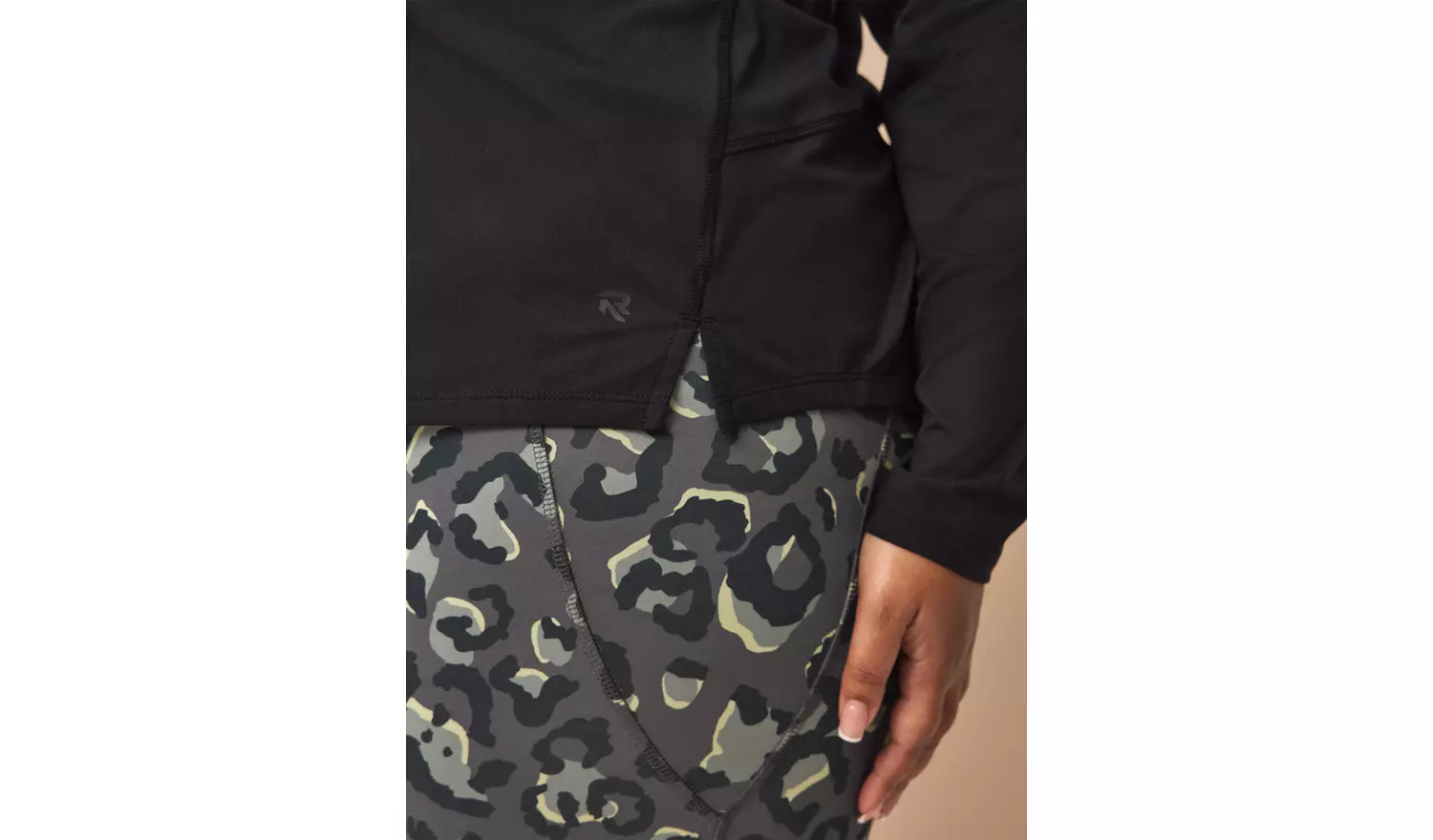 REAKTIV Black Soft Touch Oversized Long Sleeve Tee S