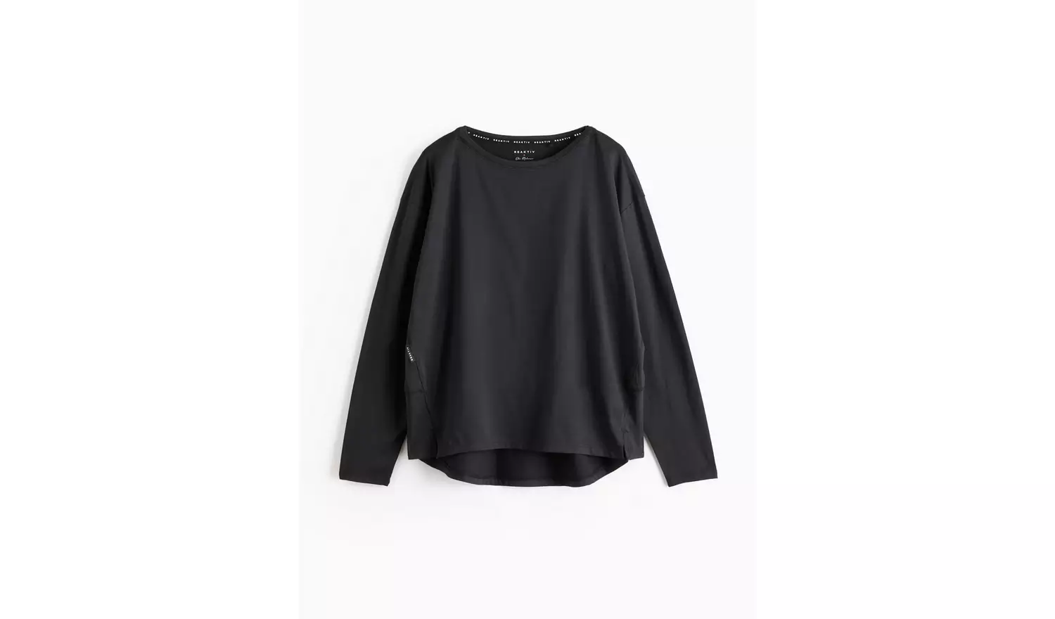 REAKTIV Black Soft Touch Oversized Long Sleeve Tee XS