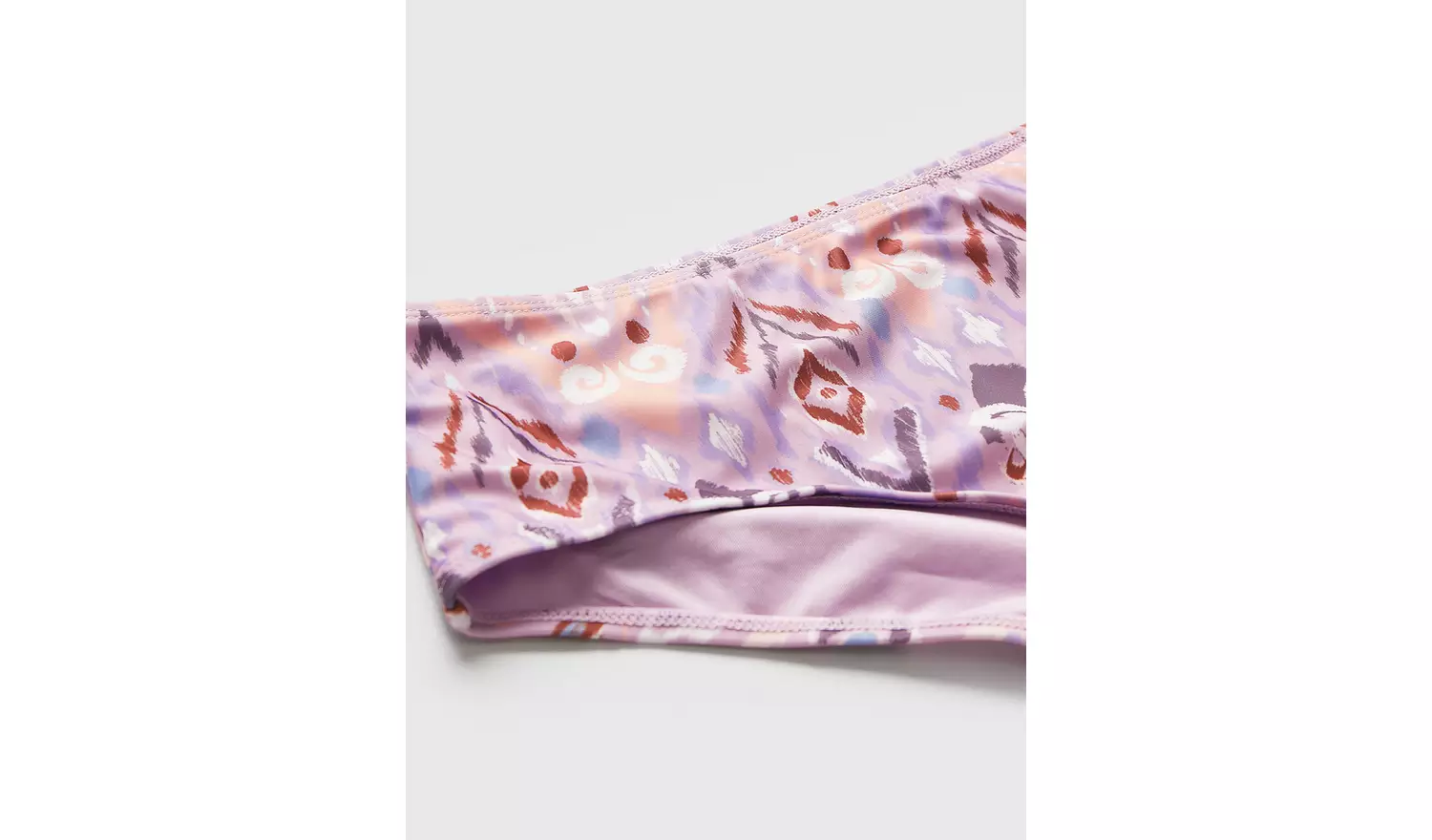 Lilac Aztec Print Shorts Bikini Bottoms 10