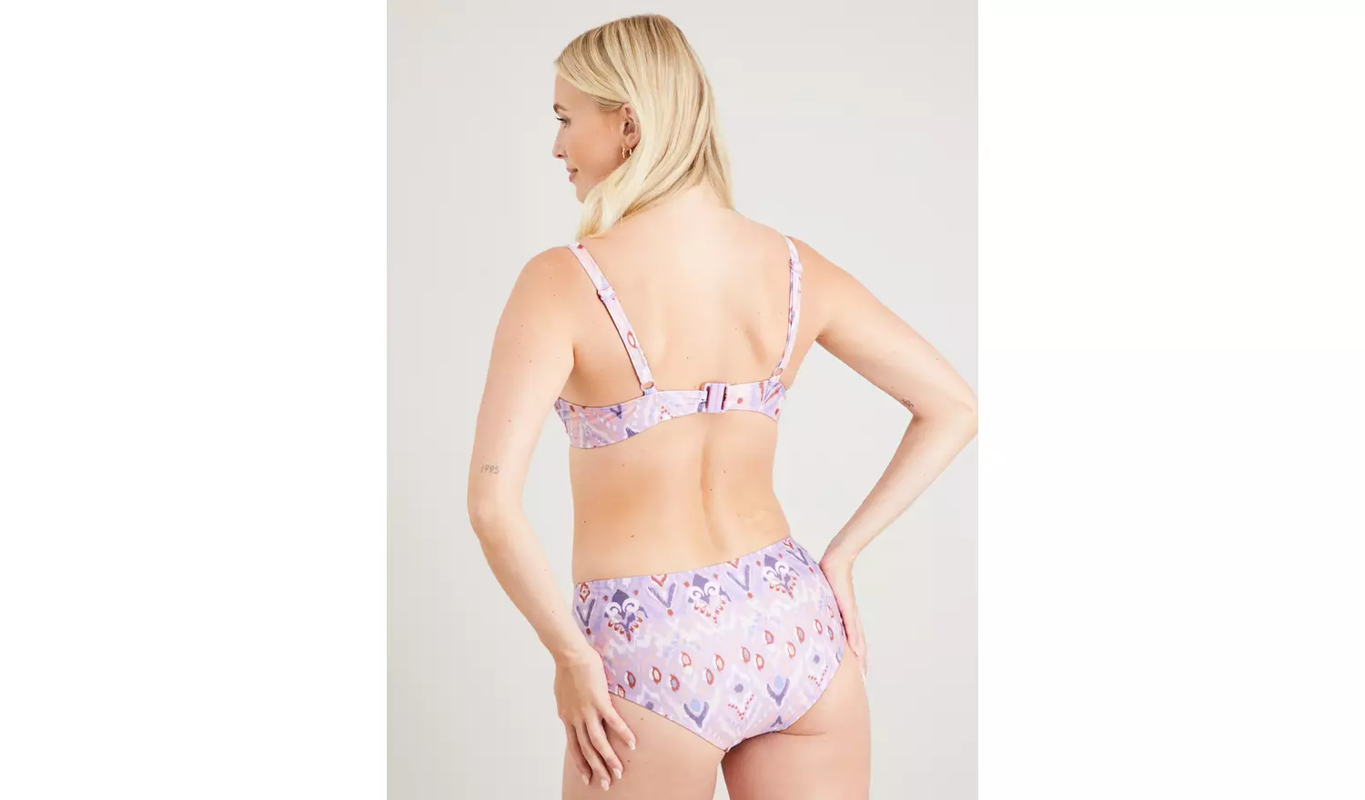 Lilac Aztec Print Shorts Bikini Bottoms 8