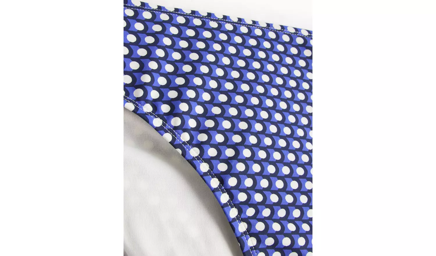 Blue Geo High Waisted Bikini Bottoms 20