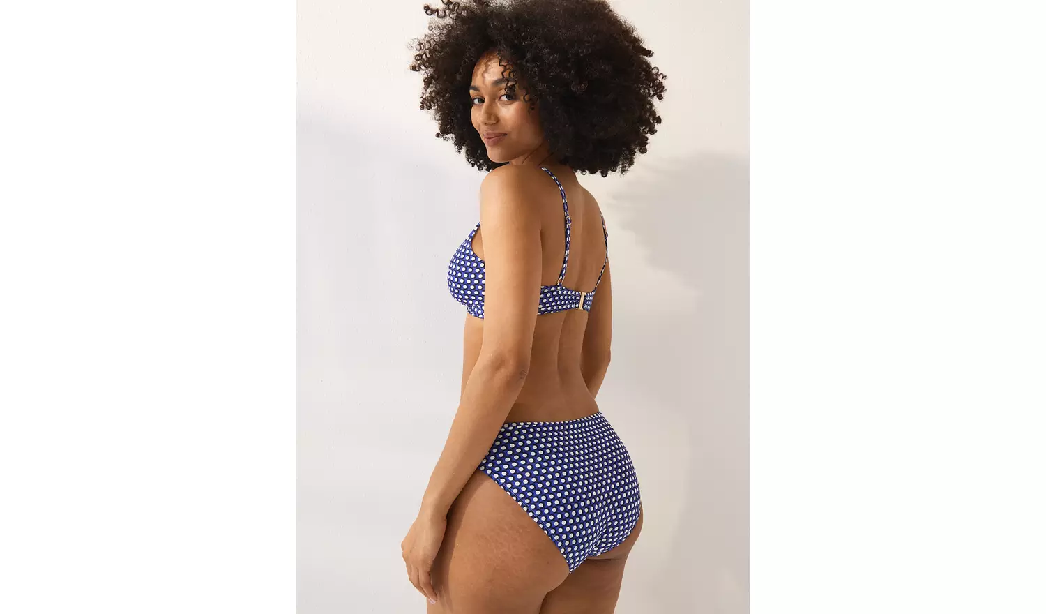 Blue Geo High Waisted Bikini Bottoms 14