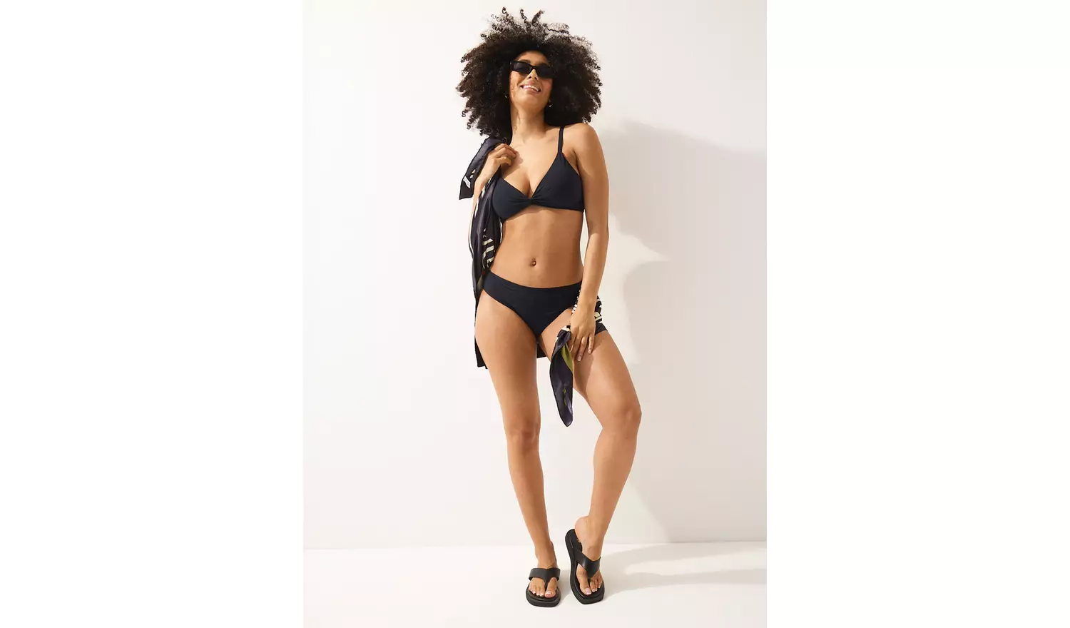 Black High Waisted Bikini Bottoms 12