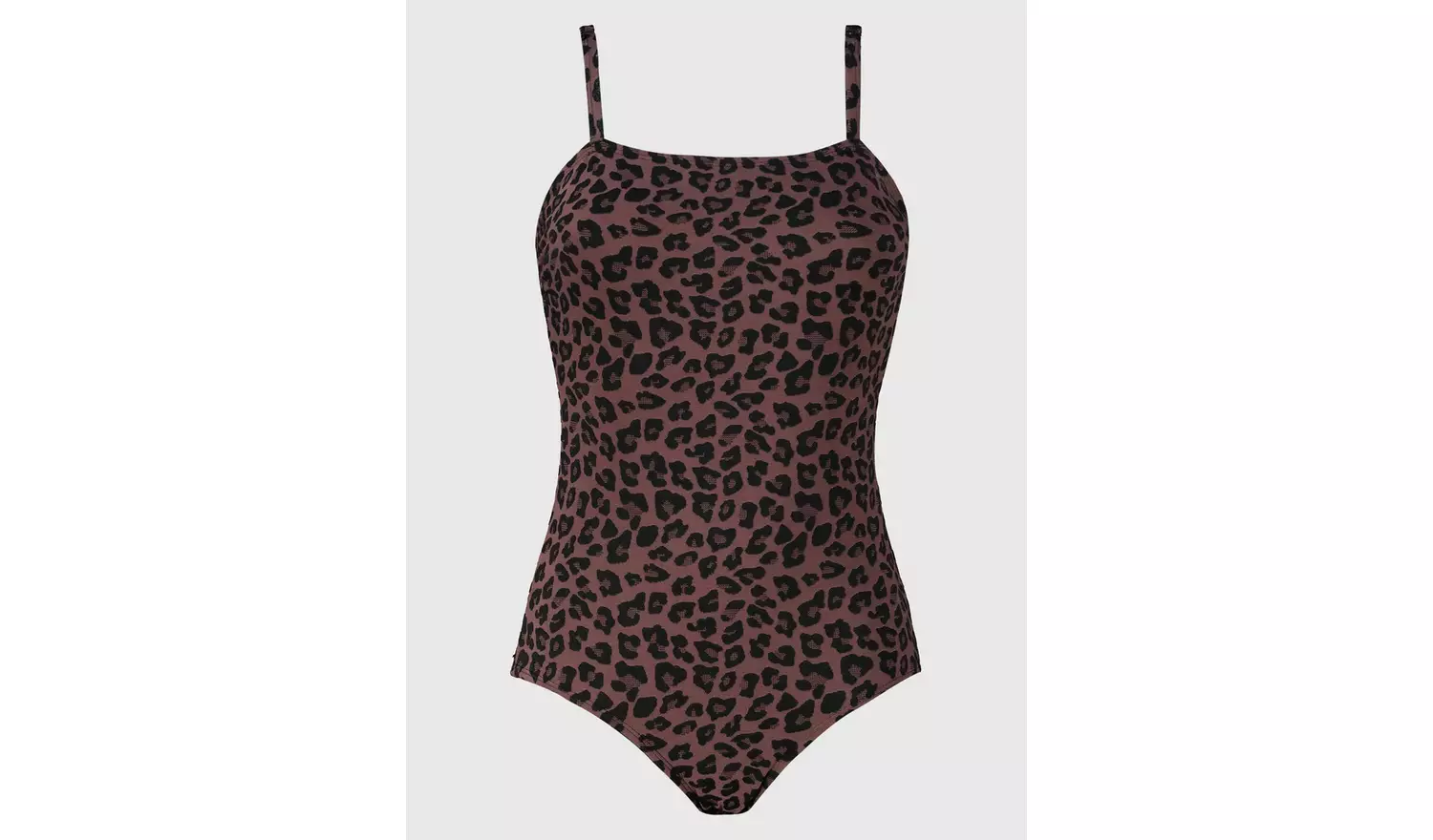 Plum Textured Animal Print Swimsuit - 26