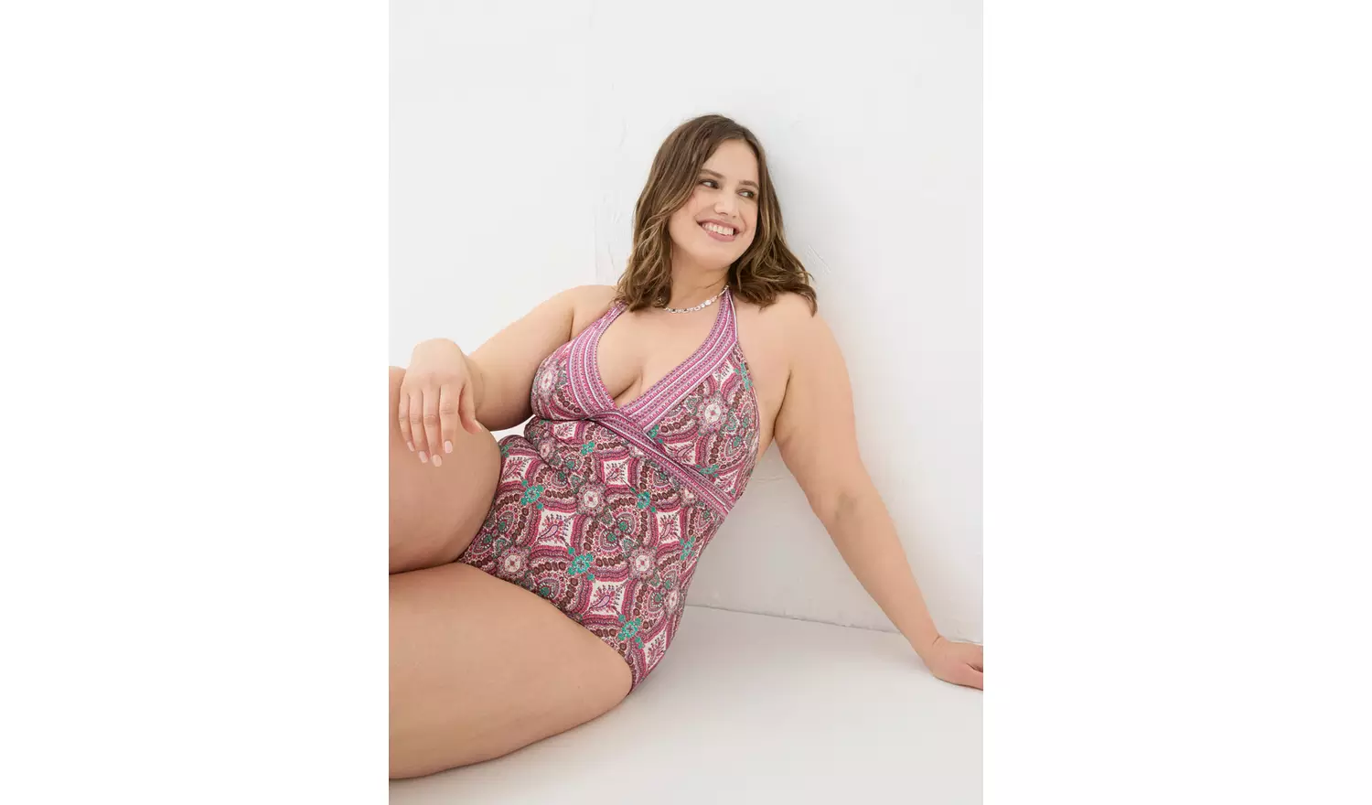FATFACE Serena Detail Paisley Swimsuit 8