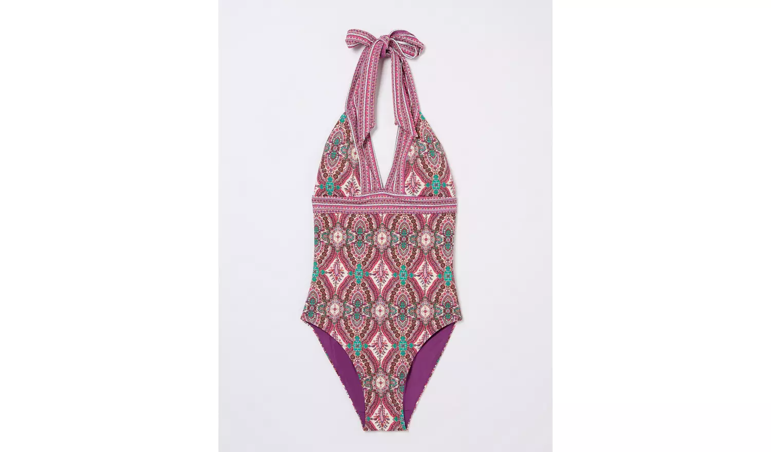 FATFACE Serena Detail Paisley Swimsuit 10