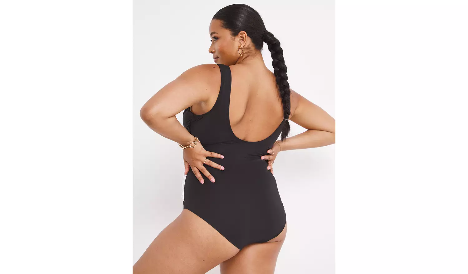 SIMPLY BE Magisculpt Illusion Tummy Control Swimsuit 24