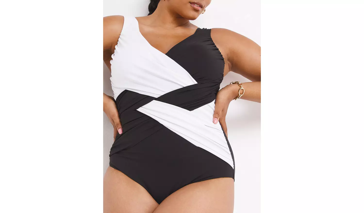 SIMPLY BE Magisculpt Illusion Tummy Control Swimsuit 20