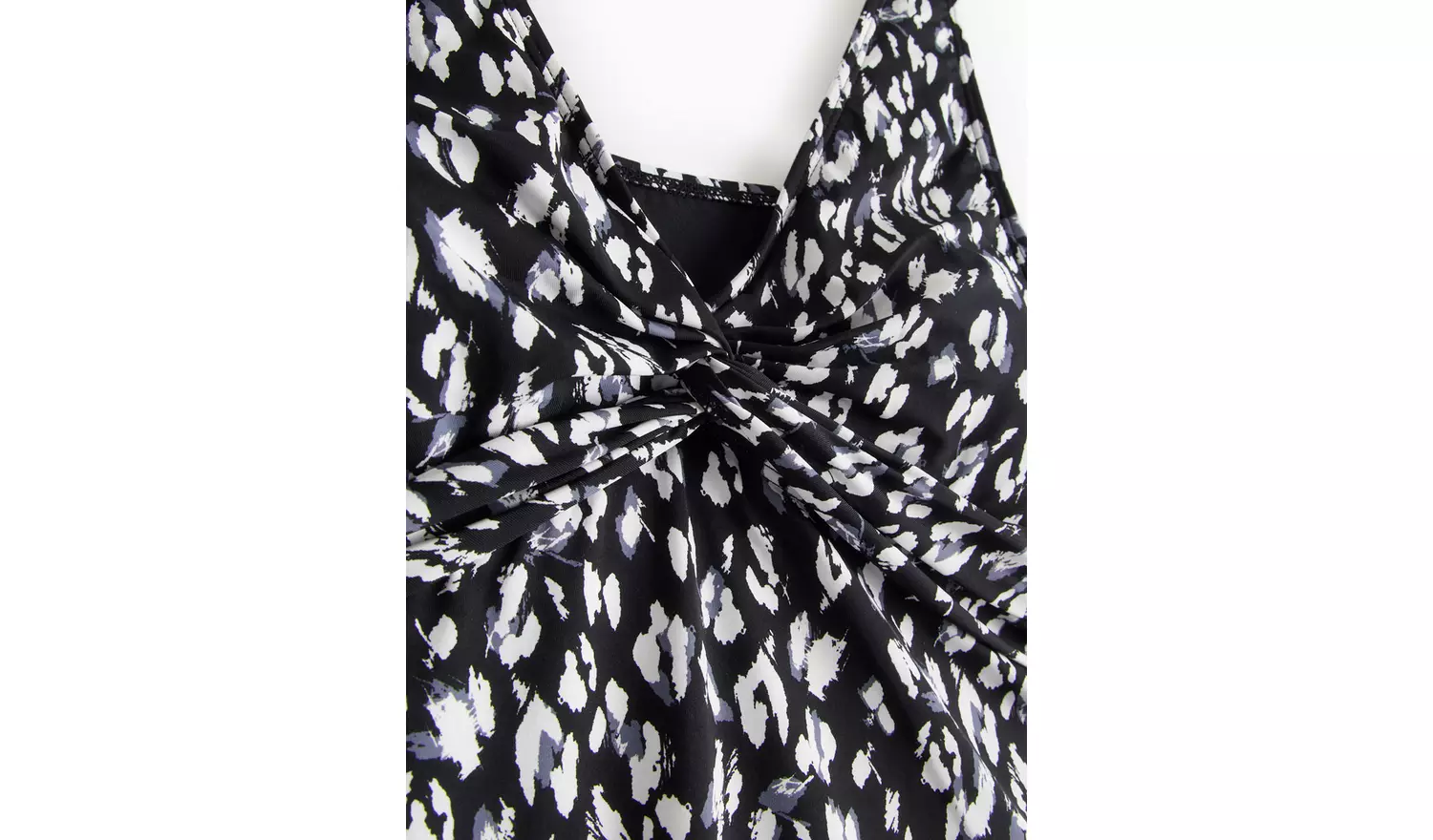 Mono Leopard Printed Skirt Swim Dress 8