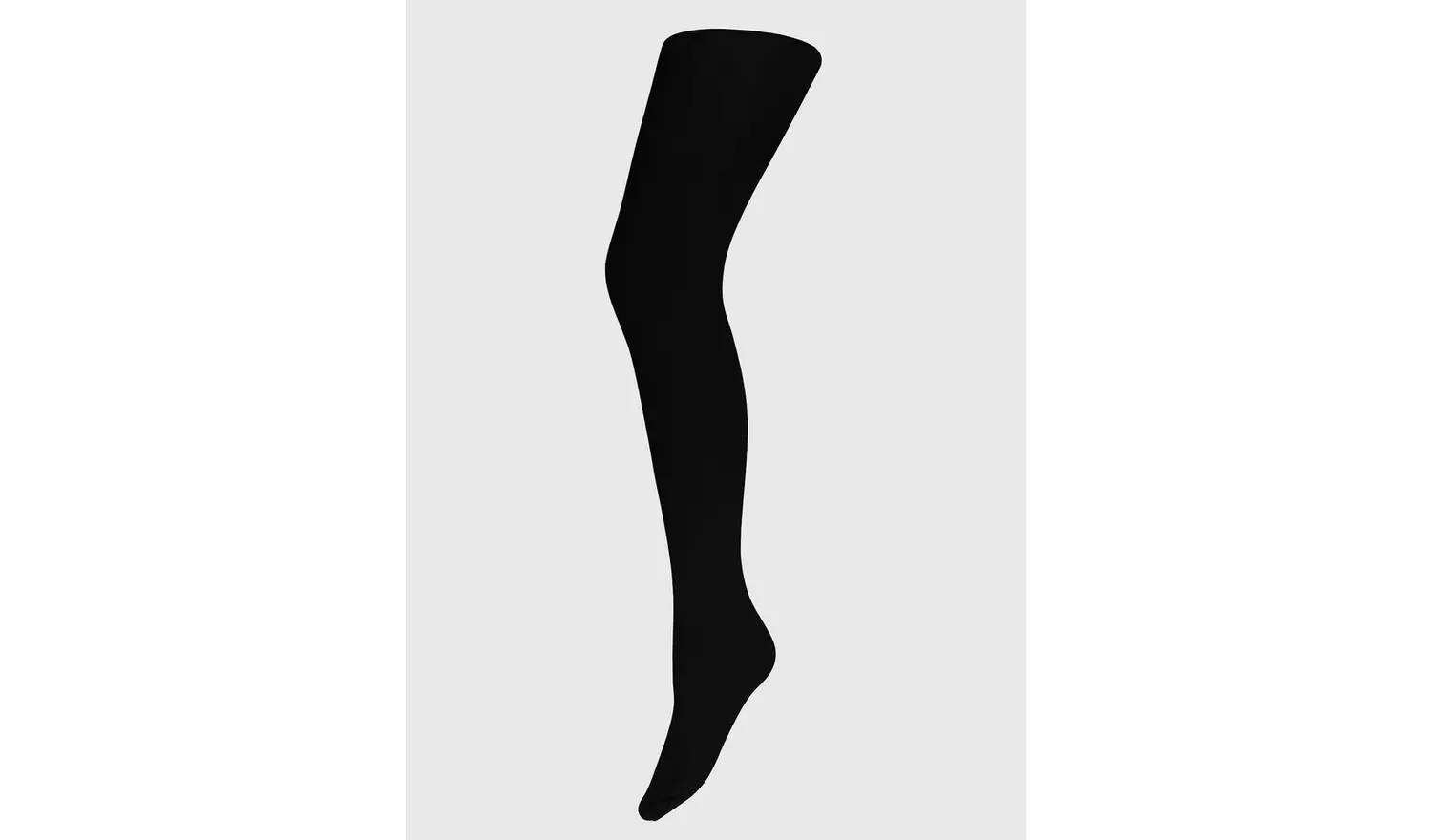 Black Velvet Touch 100 Denier Opaque Tights - L