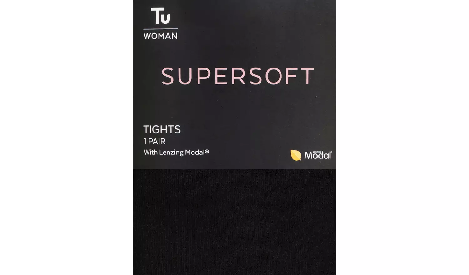 Black Supersoft Tights With TENCEL™ Modal S