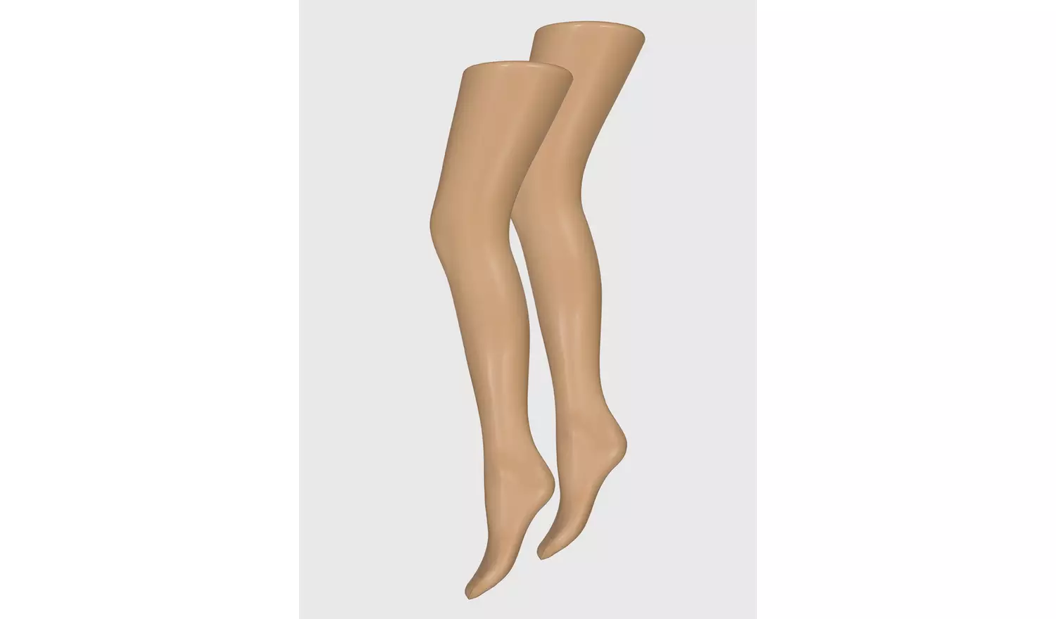 Caramel Nude 15 Denier Gloss Tights 2 Pack - S