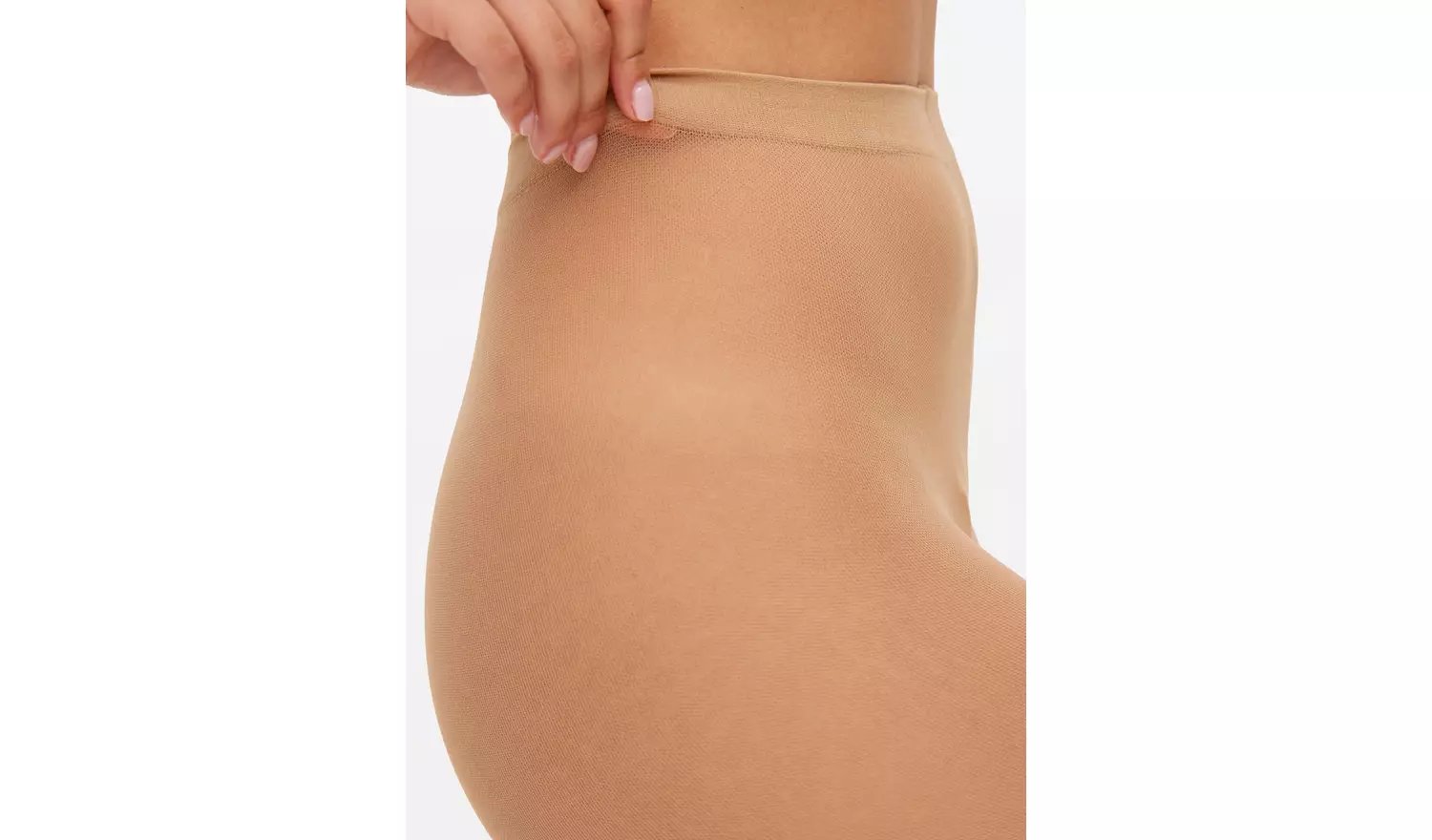 Latte Nude 15 Denier Ladder Resistant Tights 5 Pack M