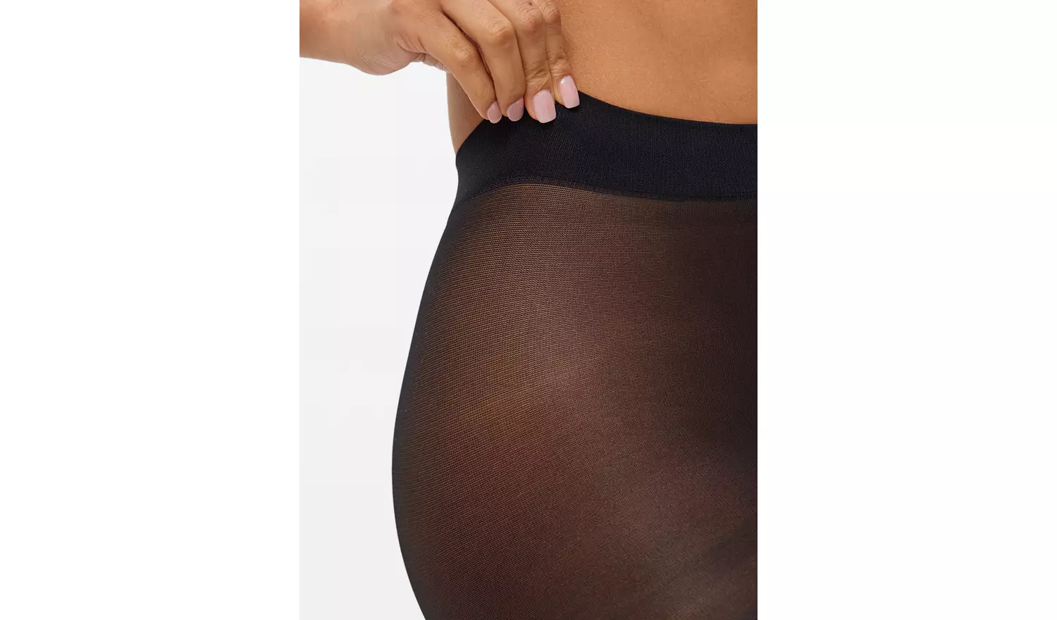 Secret Shaping Black 40 Denier Opaque Tights 2 Pack S