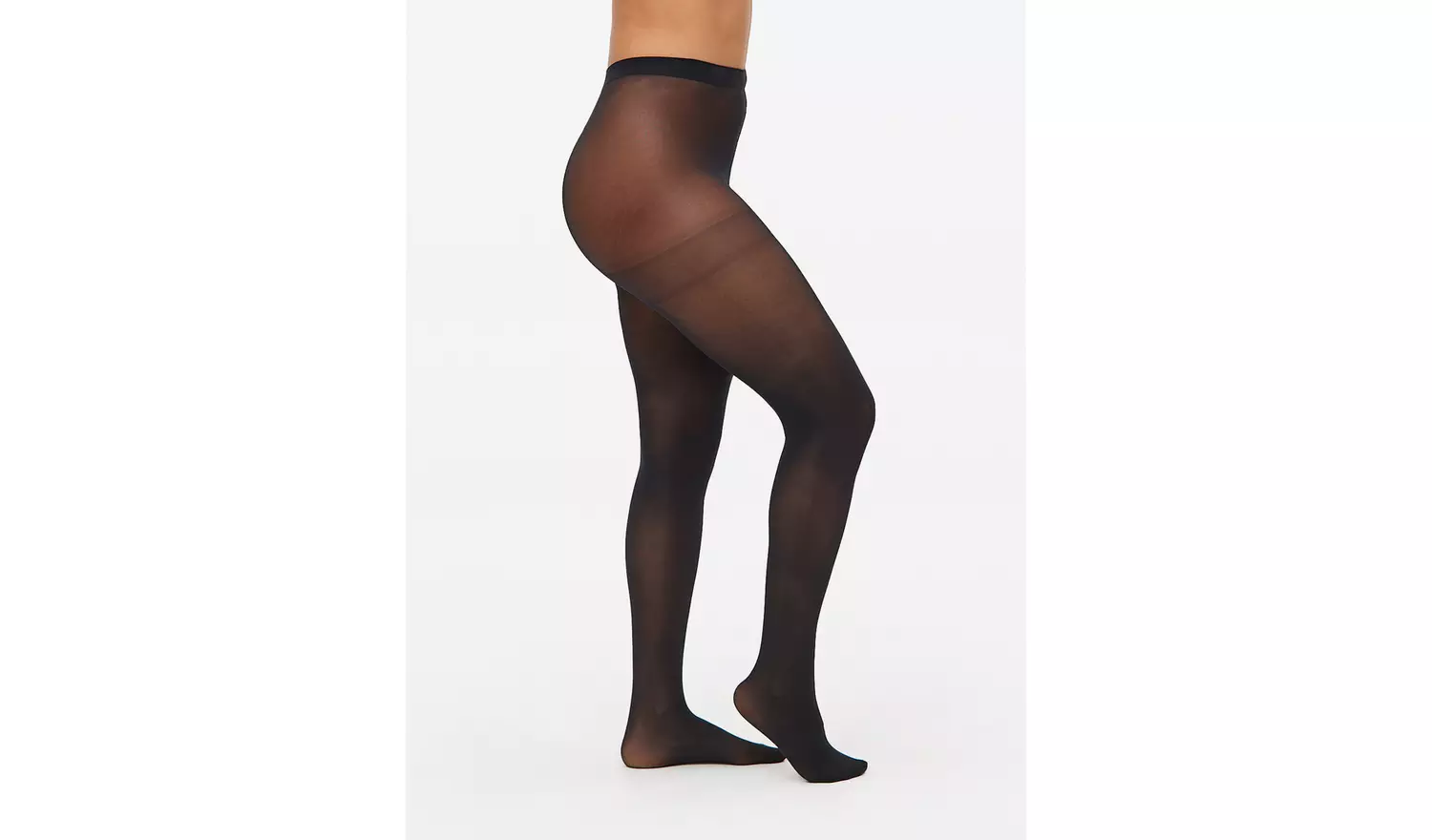Black Silky 30 Denier Opaque Tights 2 Pack S