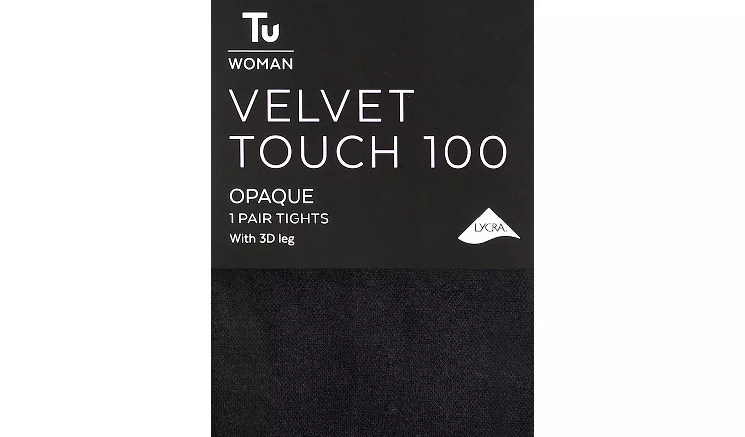 Black Velvet Touch 100 Opaque Tights XL