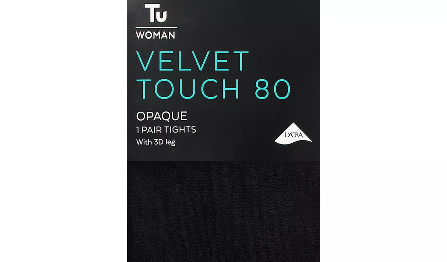 Black Velvet Touch 80 Denier Opaque Tights L