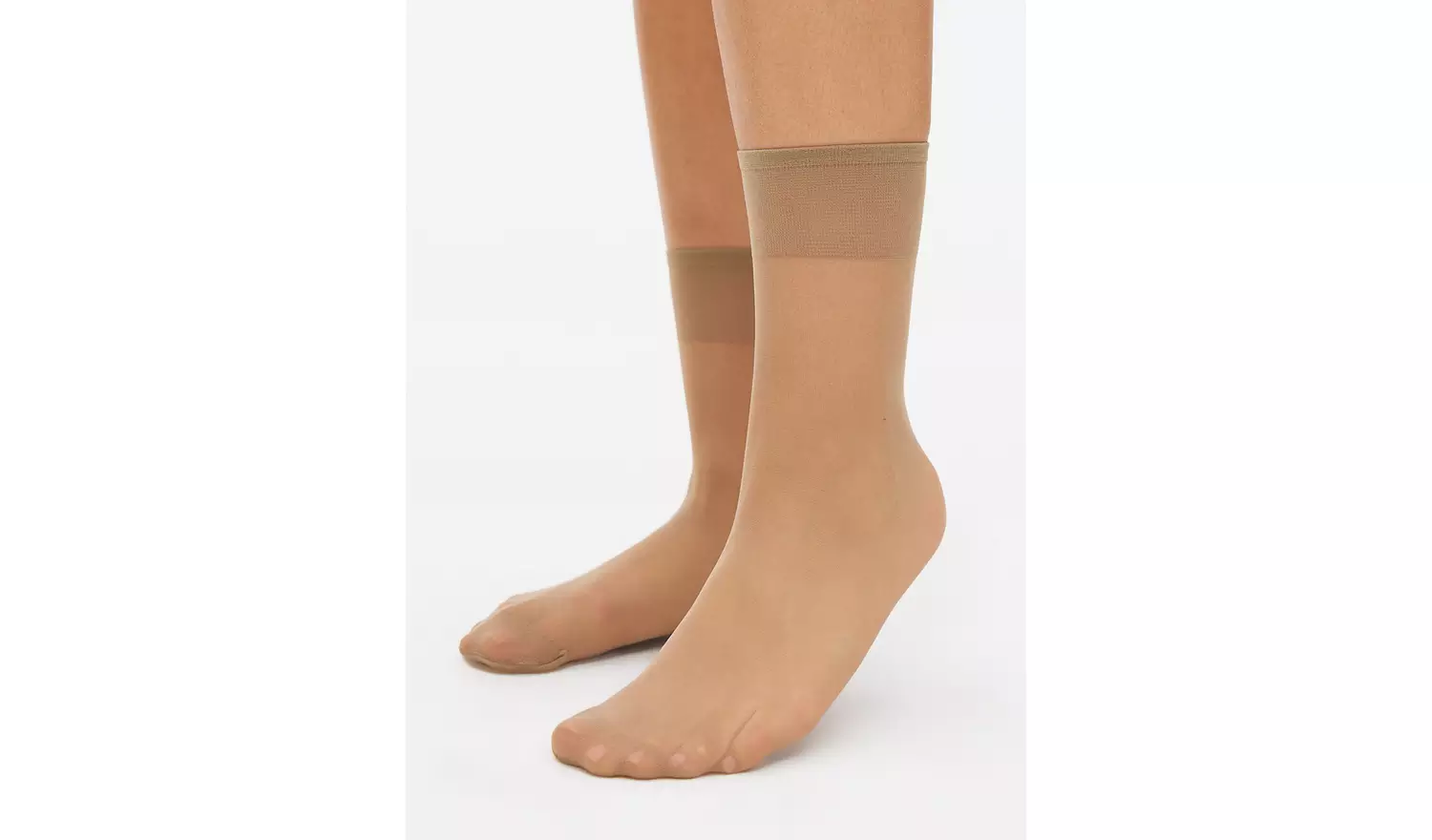 Bamboo Nude 15 Denier Ankle Tights 5 Pack One Size