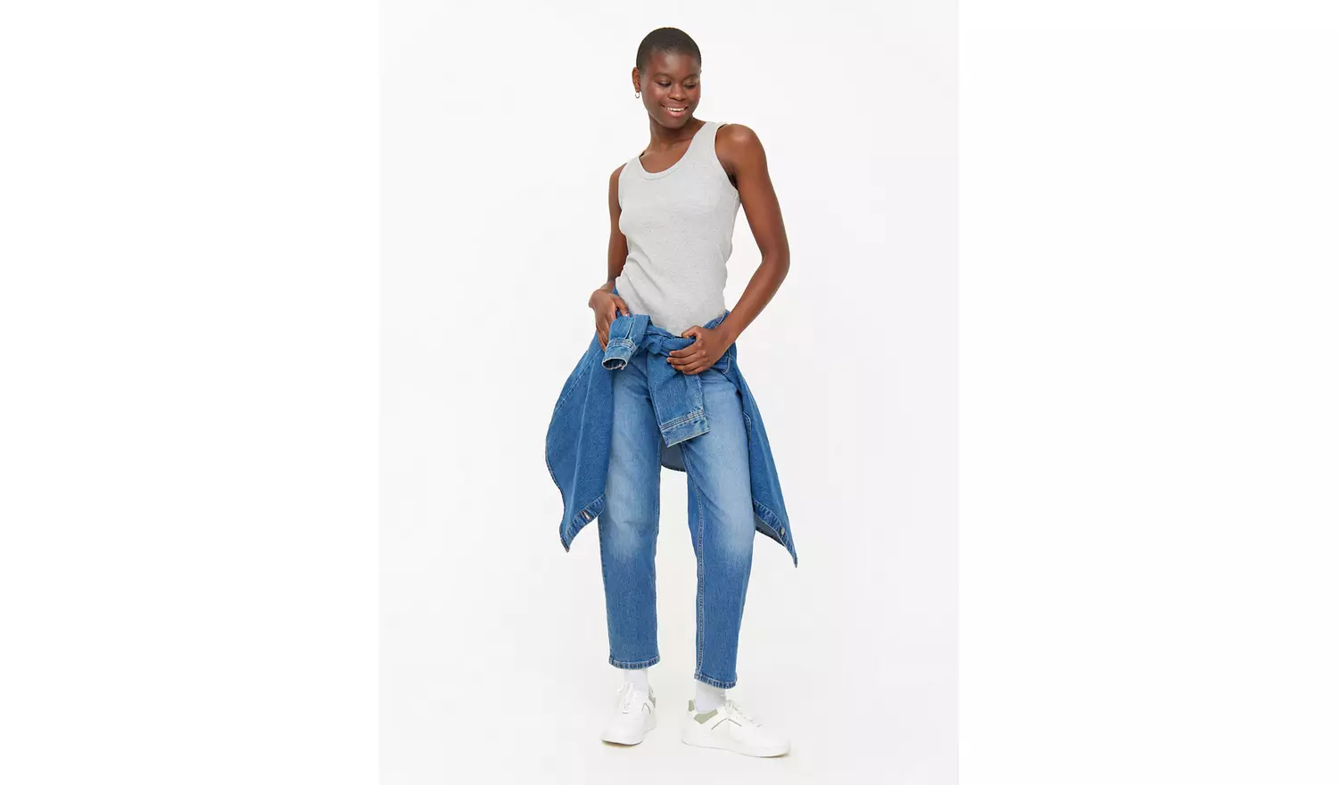 Grey Classic Ribbed Vest Top 20