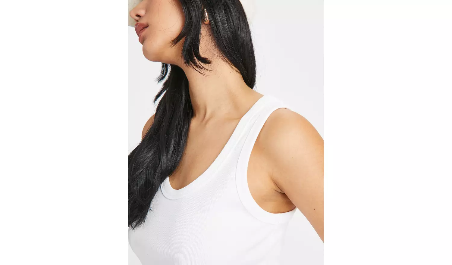 White Classic Ribbed Vest Top 16