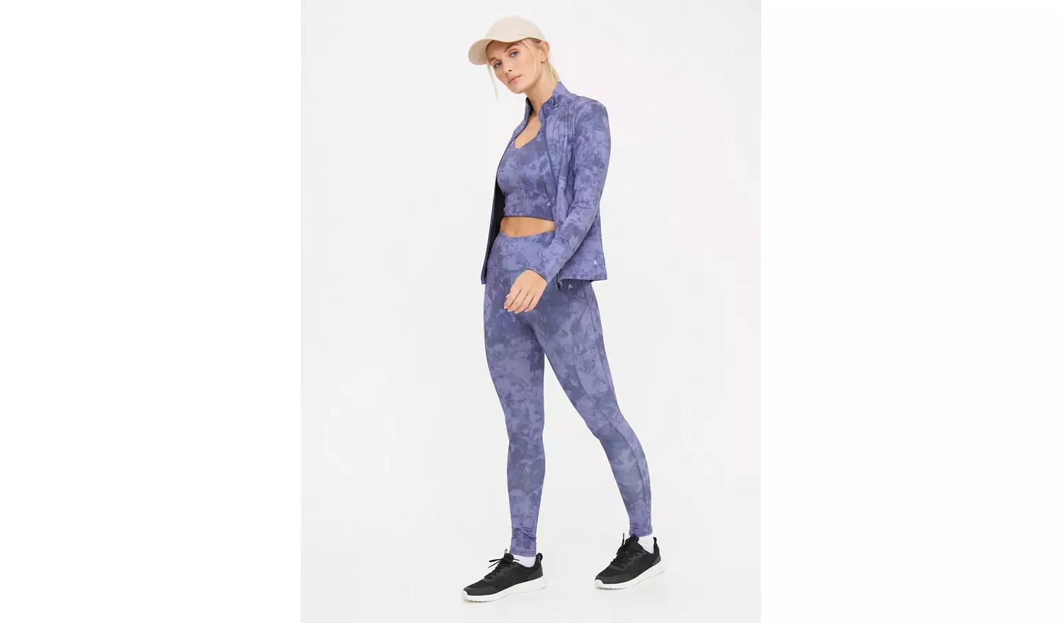 Active Blue Tie Dye Co-ord Crop Top XL