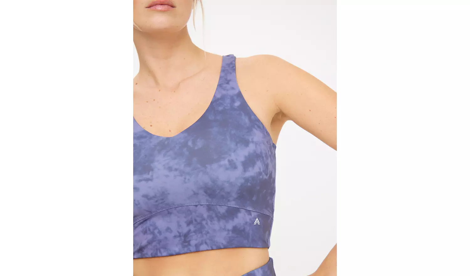 Active Blue Tie Dye Co-ord Crop Top XXL