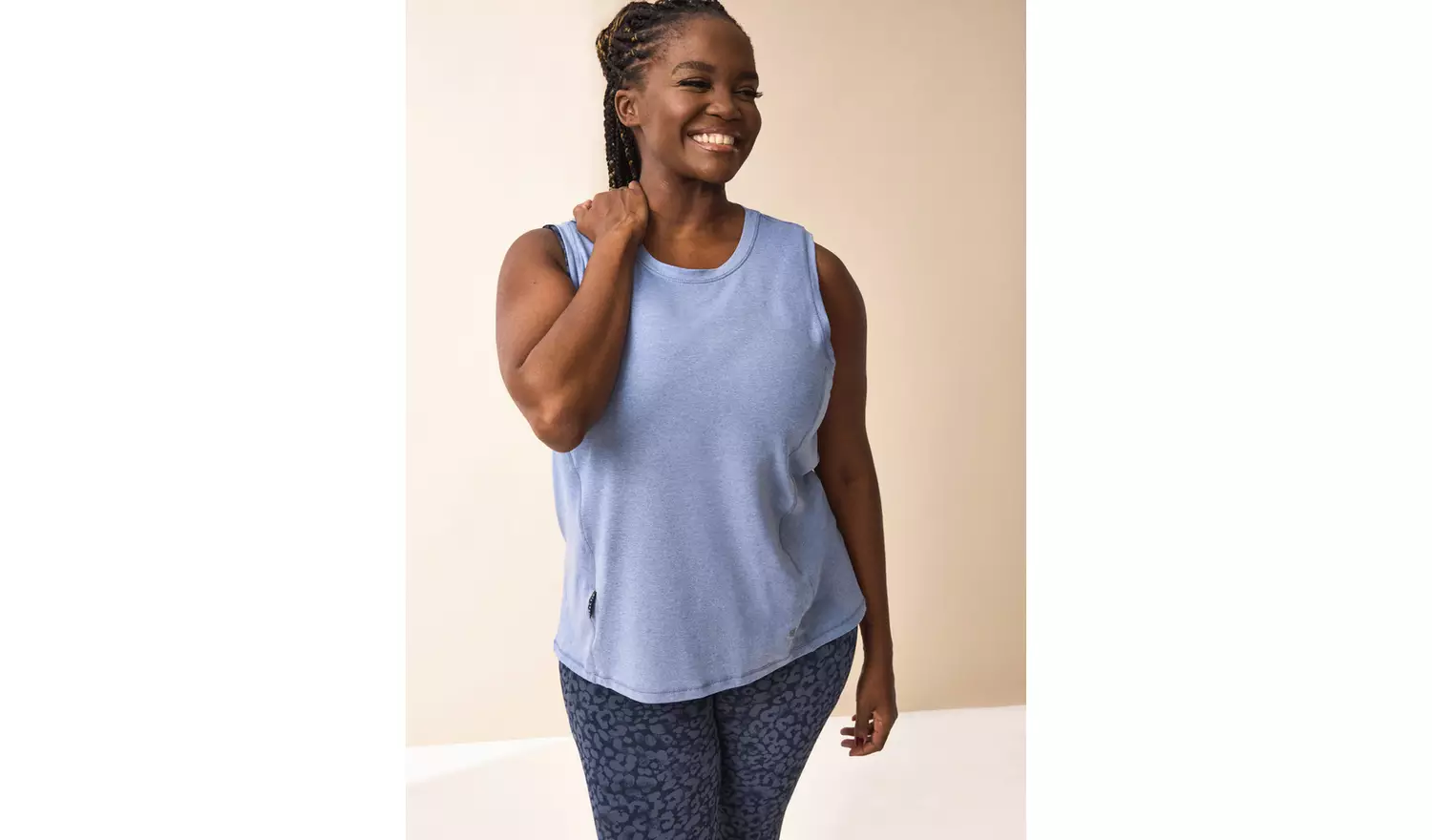 REAKTIV Blue Marl Swing Vest Top XL